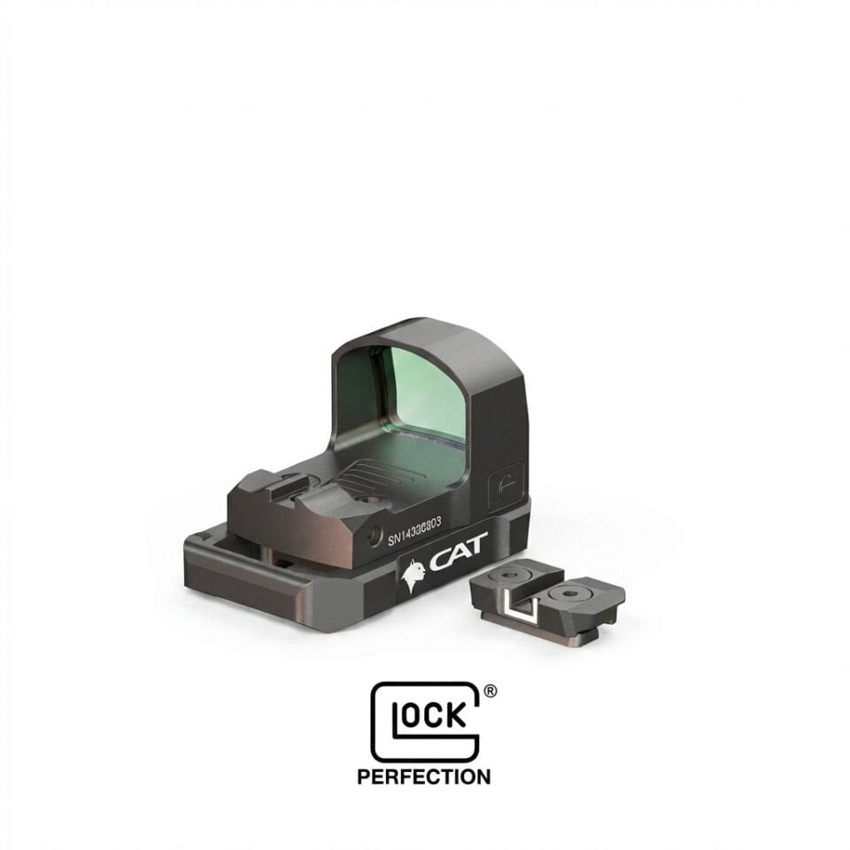 CAT SM2 Manyetik Montaj Adaptörü + 3.5 MOA Red Dot Optik Seti (Glock 43/43X)