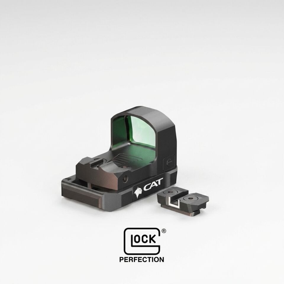 CAT SM2 Manyetik Montaj Adaptörü + 3.5 MOA Red Dot Optik Seti (Glock 43/43X)