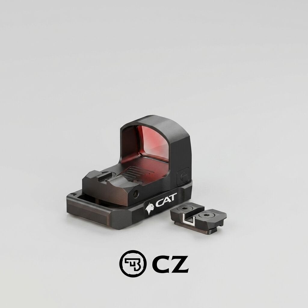 CAT SM2 Manyetik Montaj Adaptörü + 3.5 MOA Red Dot Optik Seti (CZ Shadow 2 Uyumlu)