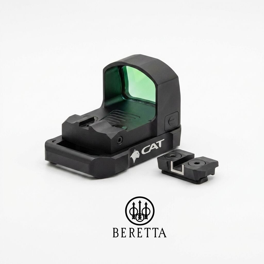 CAT SM2 Manyetik Montaj Adaptörü + 3.5 MOA Red Dot Optik Seti (Beretta Uyumlu)