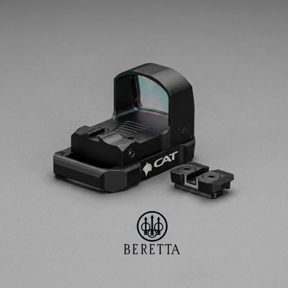 CAT SM2 Manyetik Montaj Adaptörü + 3.5 MOA Red Dot Optik Seti (Beretta Uyumlu)