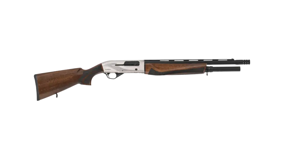 Capra Arms MOD 801 G Asit İşlemeli Renkli Ahşap Otomatik Av Tüfeği