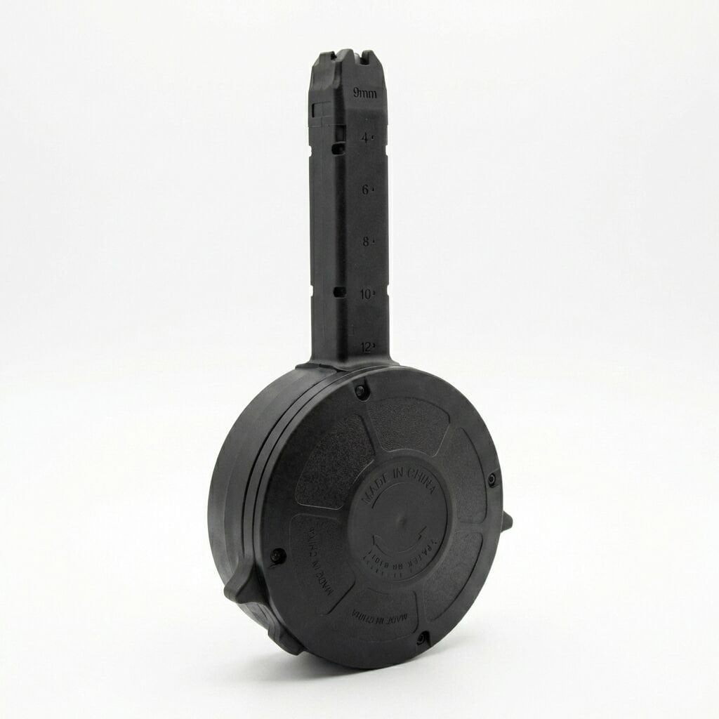 Glock Uyumlu 9mm 50+1 Kapasiteli Tamburalı (Davul) Şarjör