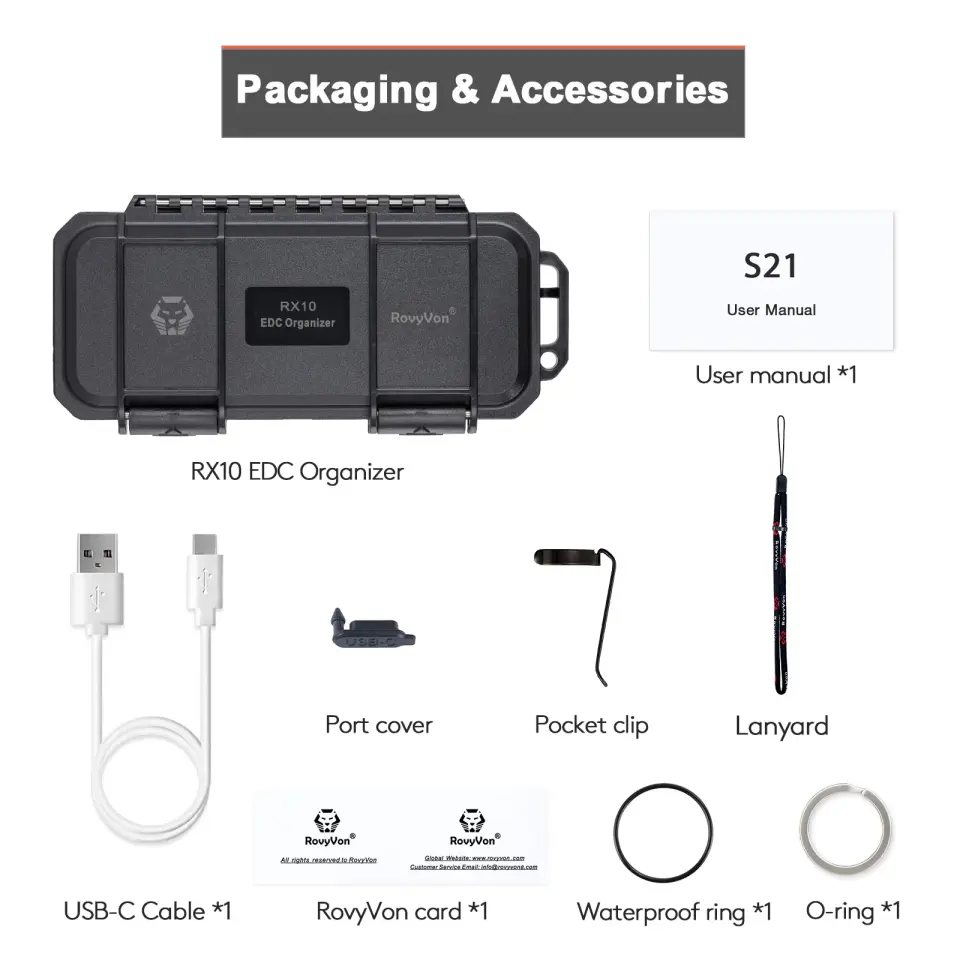 RovyVon S21 Search 3000 Lümen Taktik El Feneri