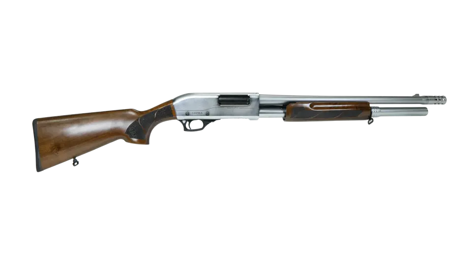 Capra Arms MOD 101 PN Nikel Marin Ahşap Pompalı Av Tüfeği