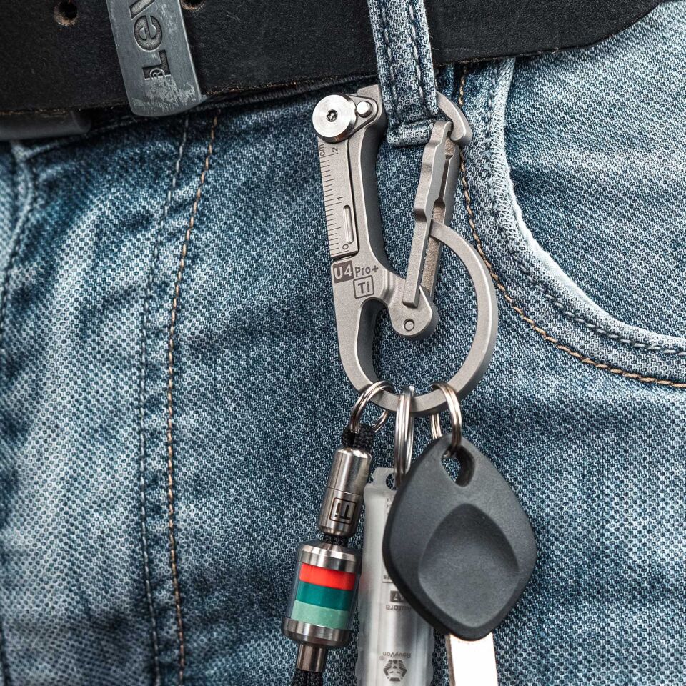 RovyVon U4 Pro+ Titanyum Çok Amaçlı Taktik Karabina ve Bıçak