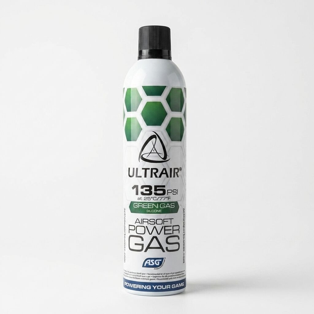 ASG Ultrair Power 135 PSI Silikonlu Airsoft Green Gas 570 ml