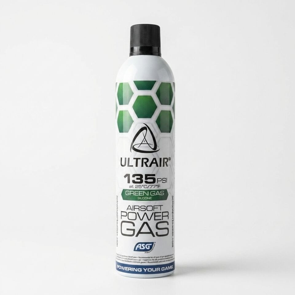 ASG Ultrair Power 135 PSI Silikonlu Airsoft Green Gas 570 ml