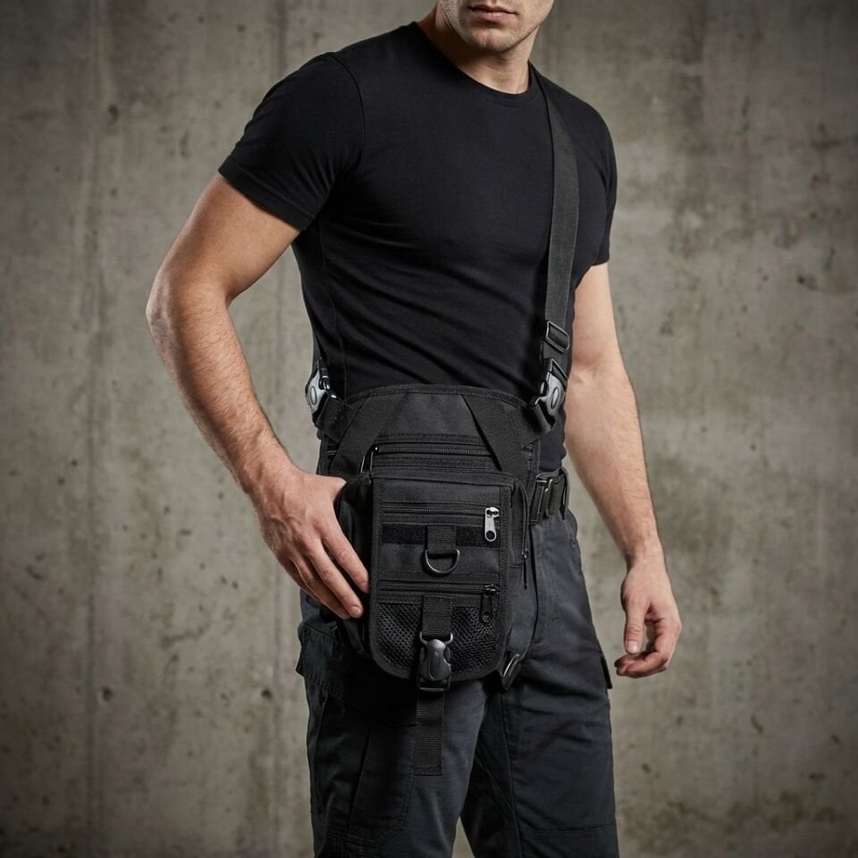 Silah Taktikal Yan Çanta | Gizli Taşıma Omuz ve Bel Çantası