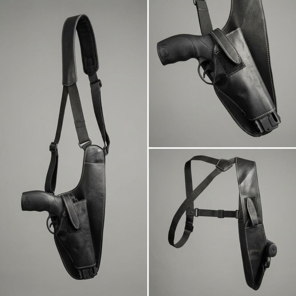 Yumuşak Deri Koltuk Altı Kılıfı | Universal Hafızalı Premium Seri