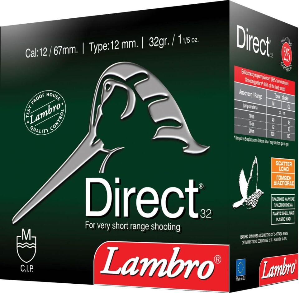 LAMBRO DIRECT 32 GR. AV FİŞEĞİ  12 CAL.
