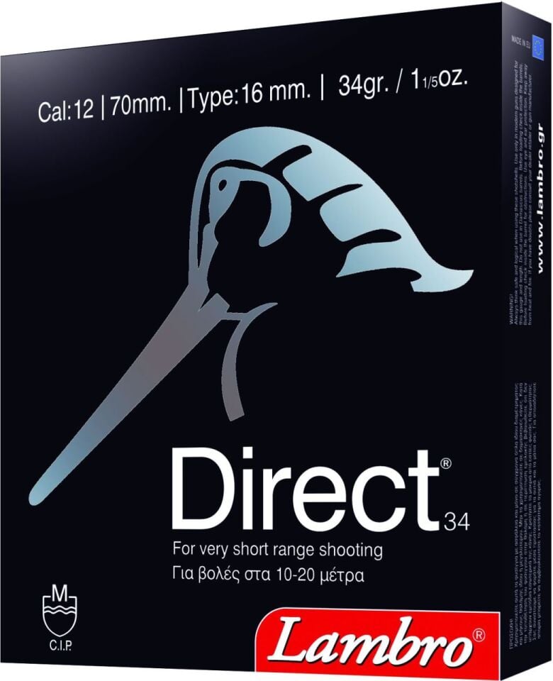LAMBRO DIRECT 34 GR. AV FİŞEĞİ  12 CAL.