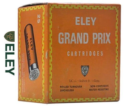 ELEY GRAND PRIX 8 PELLETS BUCKSHOT  12 CAL.