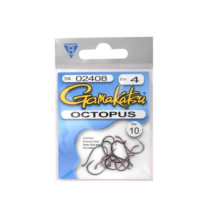 T.GAMAKATSU Octopus #4 Siyah Olta İğnesi 1/10