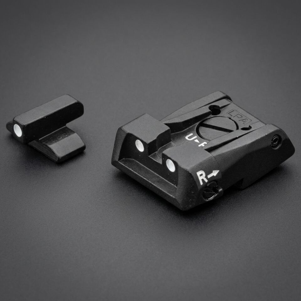 LPA Beretta 92X Ayarlanabilir Gez | Beyaz Noktalı SPS25BE30