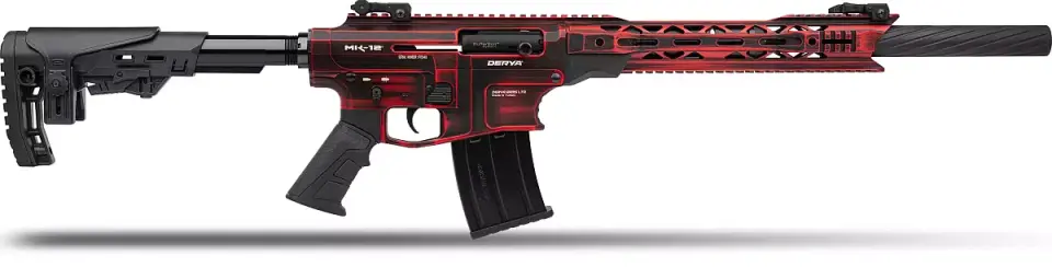 Derya MK-12 AS-104SE Kırmızı Eskitme Full Metal Otomatik Av Tüfeği