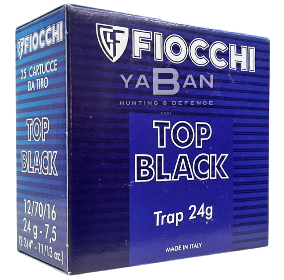 FIOCCHI TOP BLACK 24 GR. NO:7,5 TRAP FİŞEĞİ  12 CAL.