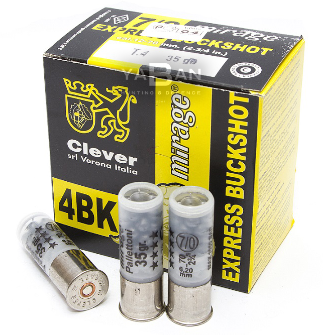 MIRAGE EXPRESS BUCKSHOT 35 GR. 7/0 27 PELLET  12 CAL.