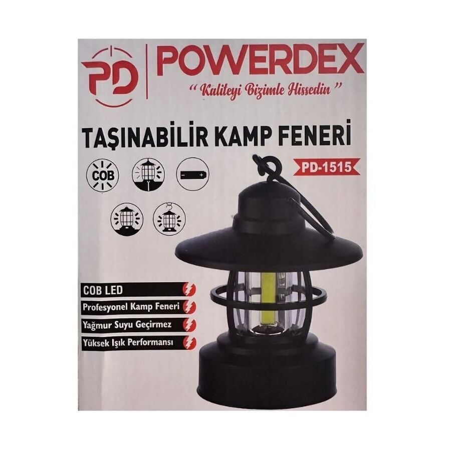 Powerdex PD-1515 Şarj Edilebilir Profesyonel Kamp Feneri