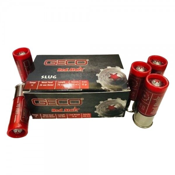 GECO RED STAR SLUG TEK KURŞUN  12 CAL.