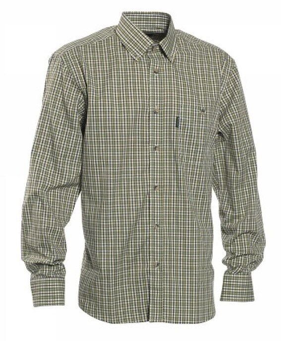 T. DEERHUNTER Wyatt Yeşil Kareli Uzun Kol Gömlek 41/42
