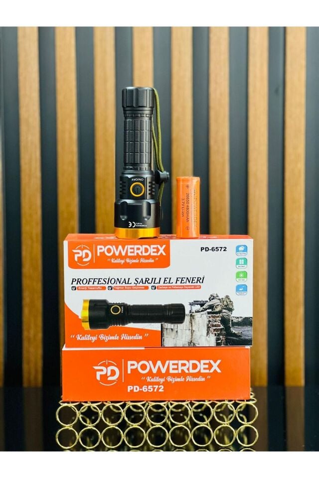 Powerdex PD-5007 Şarj Edilebilir Profesyonel El Feneri