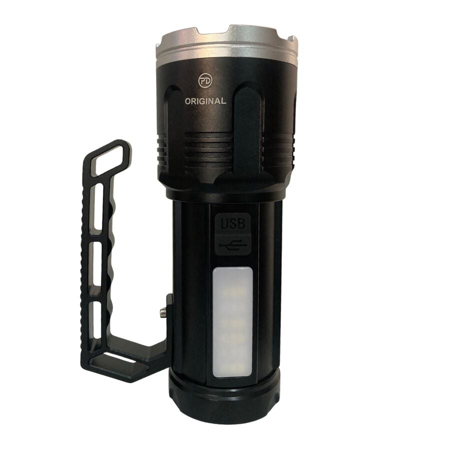 Powerdex PD-14700 Şarjlı Zoomlu 6000 Lümen Profesyonel Avcı El Feneri