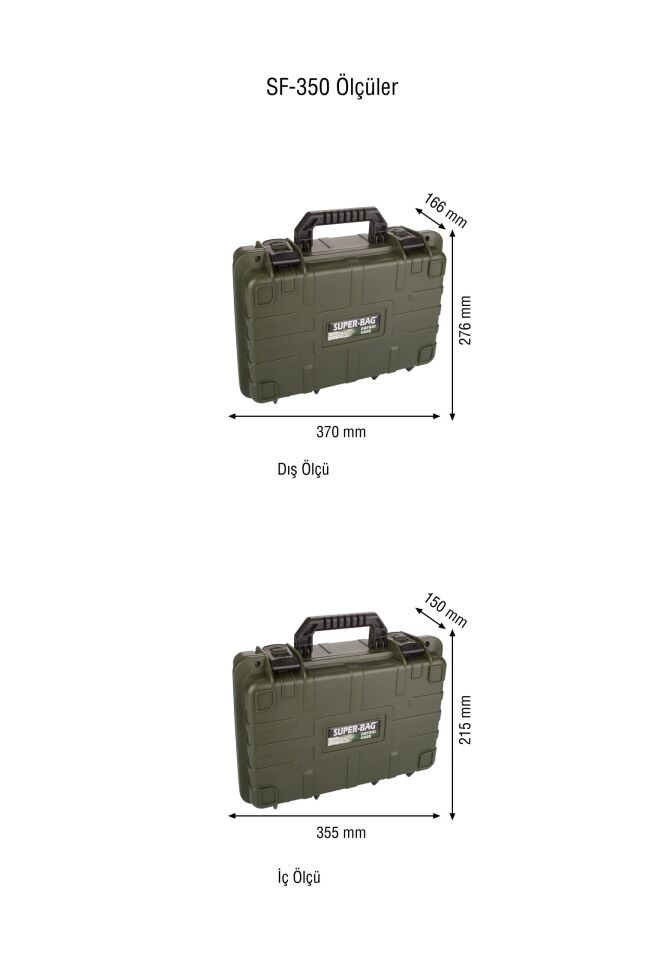 Safari Case SF-350 Süngerli Tabanca Çantası | Prizma