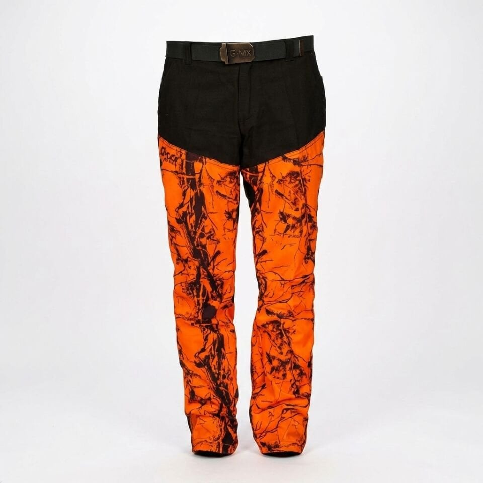 Gmax Outdoor Turuncu Kamuflaj Avcı Çulluk Pantolonu