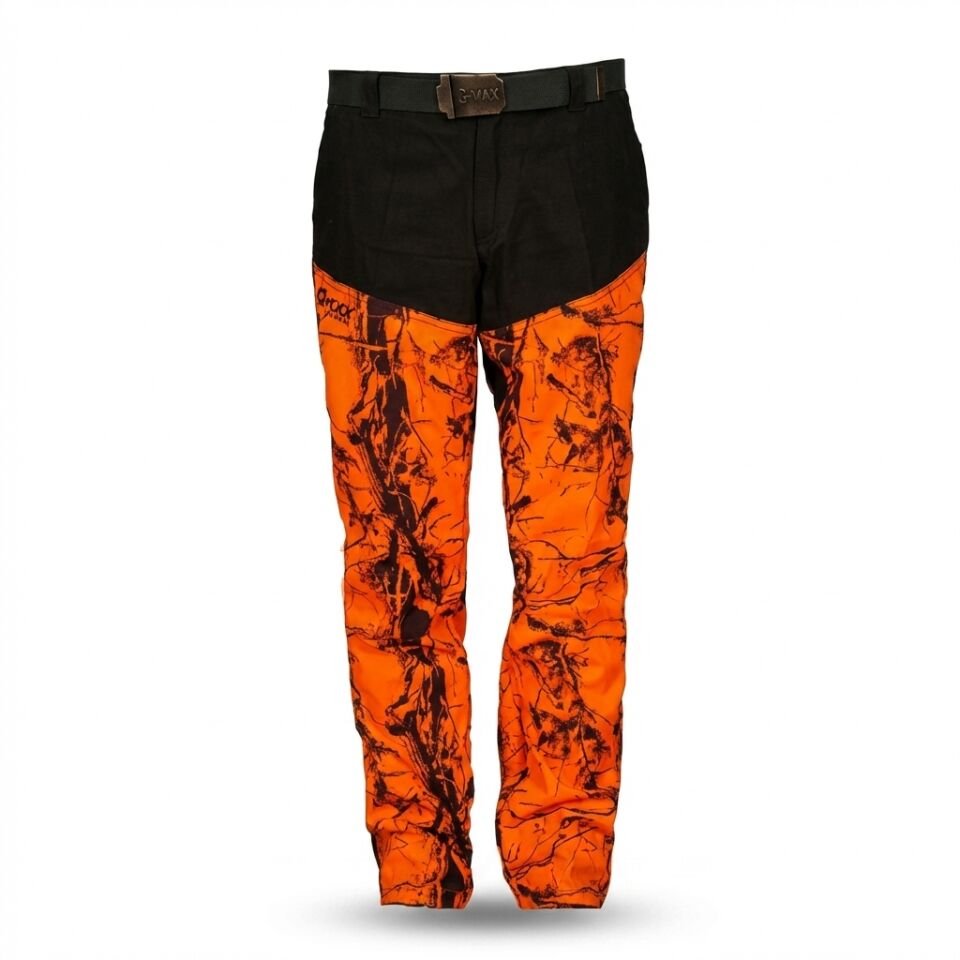 Gmax Outdoor Turuncu Kamuflaj Avcı Çulluk Pantolonu