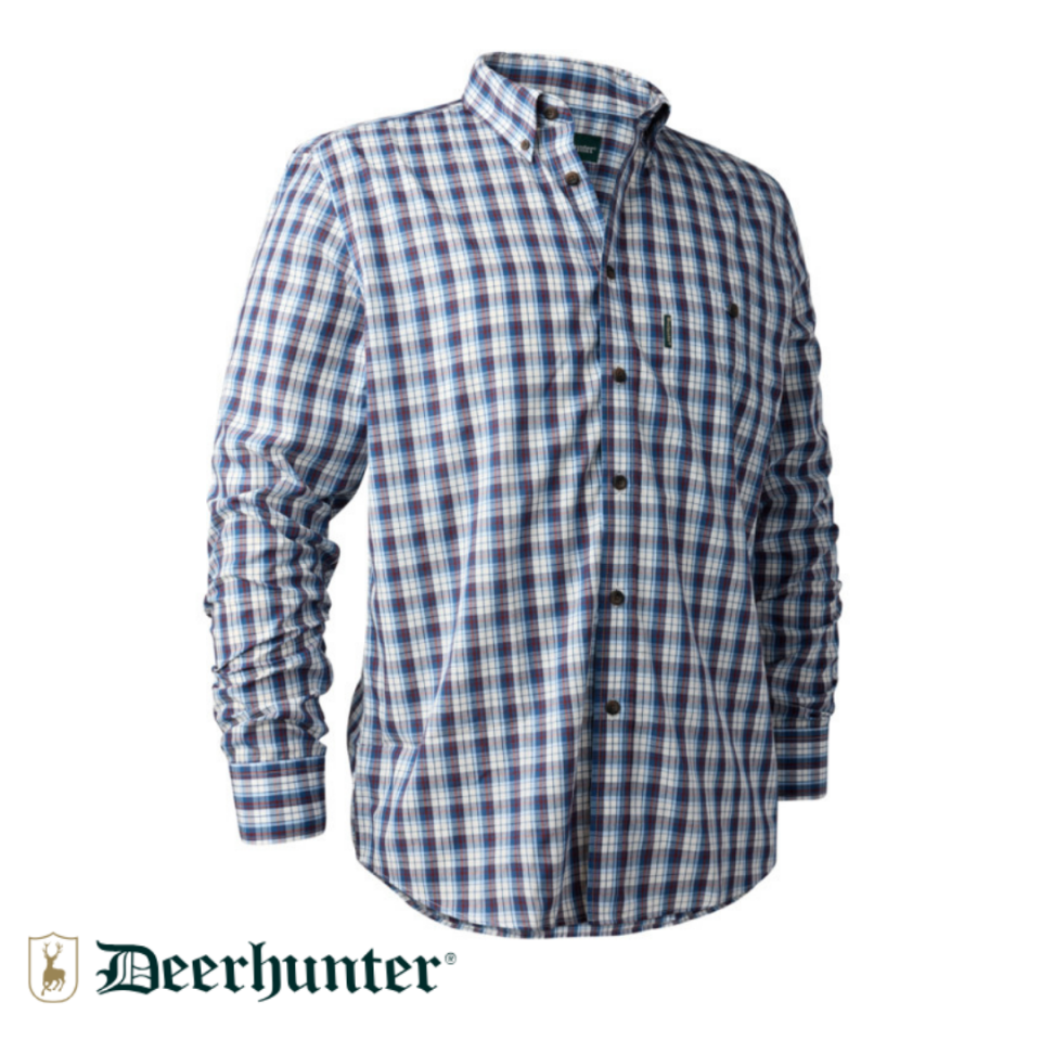 DEERHUNTER Jeff Shirt 78179 Mavi Kareli Gömlek 45