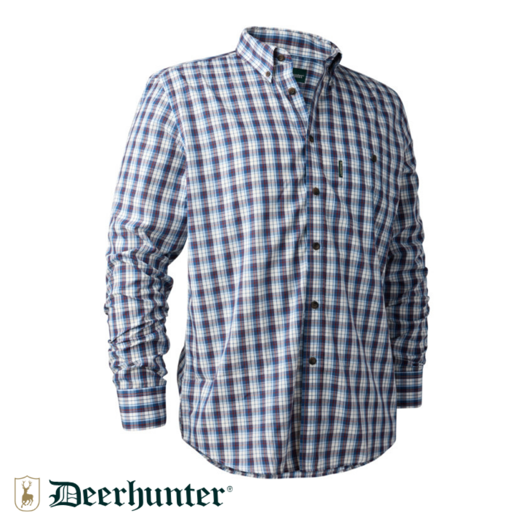 DEERHUNTER Jeff Shirt 78179 Mavi Kareli Gömlek 39