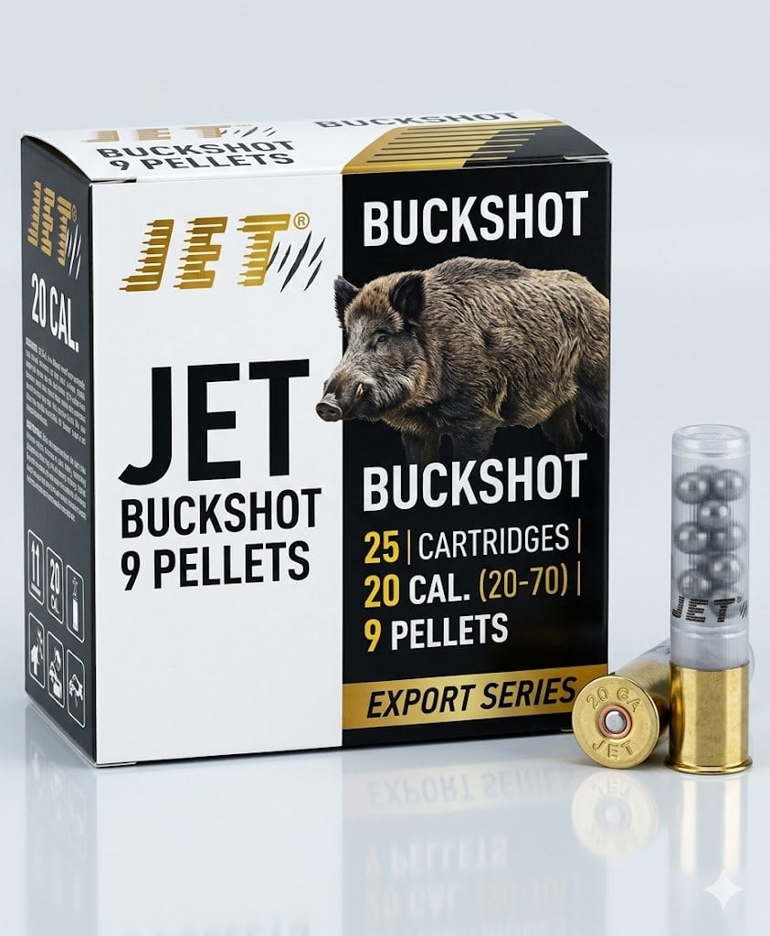 Jet Buckshot 9 Pellets 20 Cal.