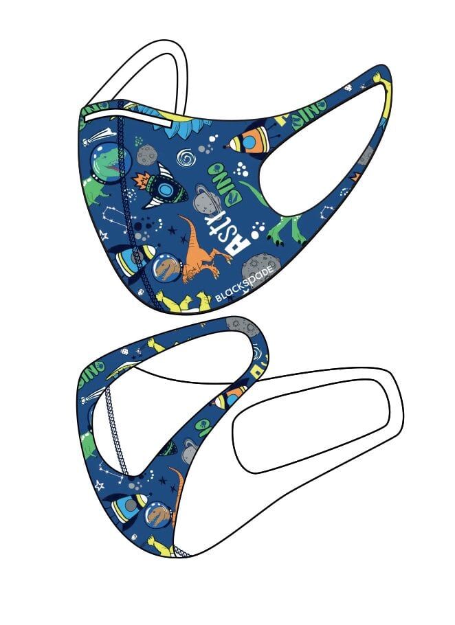 BLACKSPADE Çocuk Koruyucu Maske Astronot Desen S1