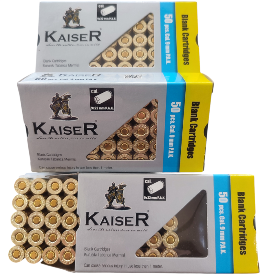 KAISER 9 MM SILVER KURUSIKI MERMİSİ