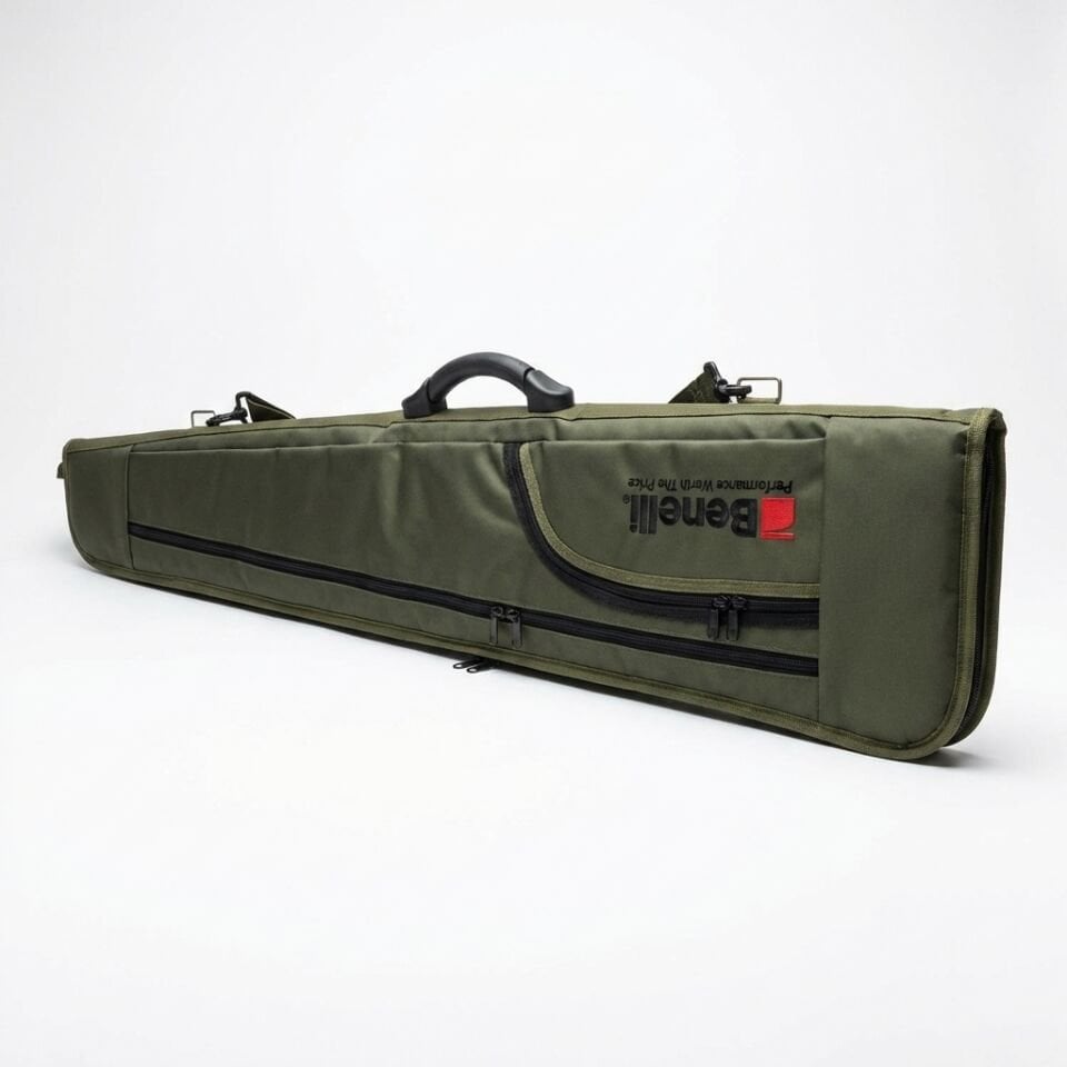 Haki Lüks Yedek Namlulu Tüfek Kılıfı 130 Cm