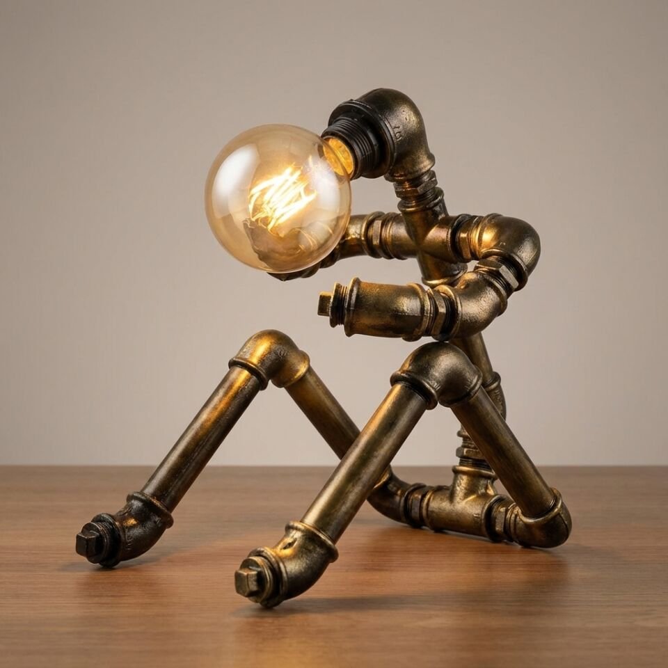 Prizma Av İmzalı Endüstriyel Tasarım Masa Lambası