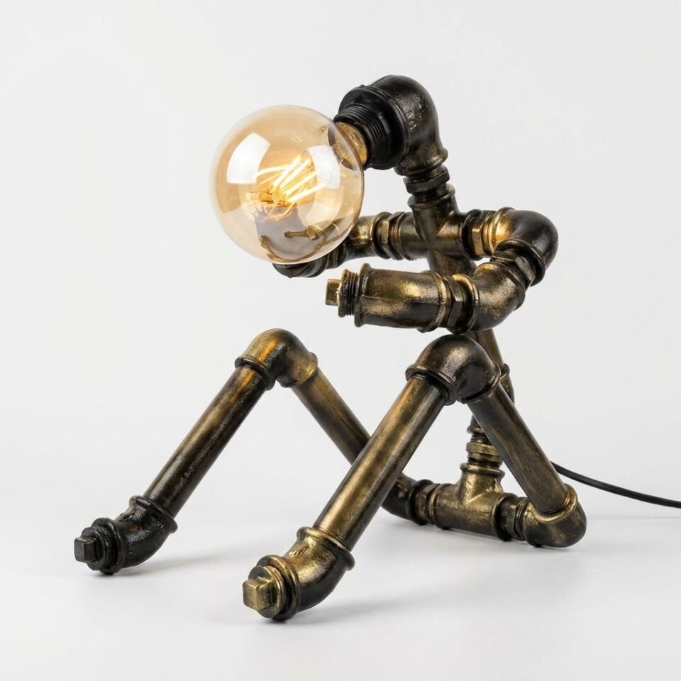 Prizma Av İmzalı Endüstriyel Tasarım Masa Lambası