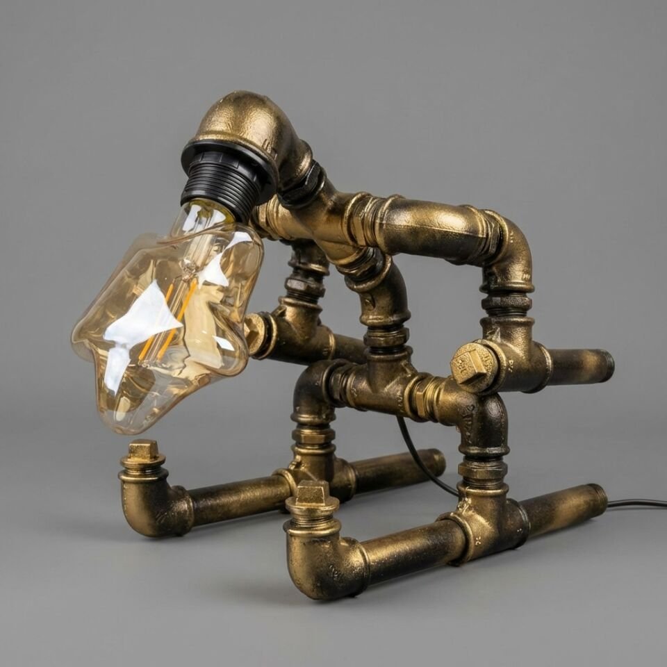 Kayan Adam Görünümlü Tasarım Masa Lambası