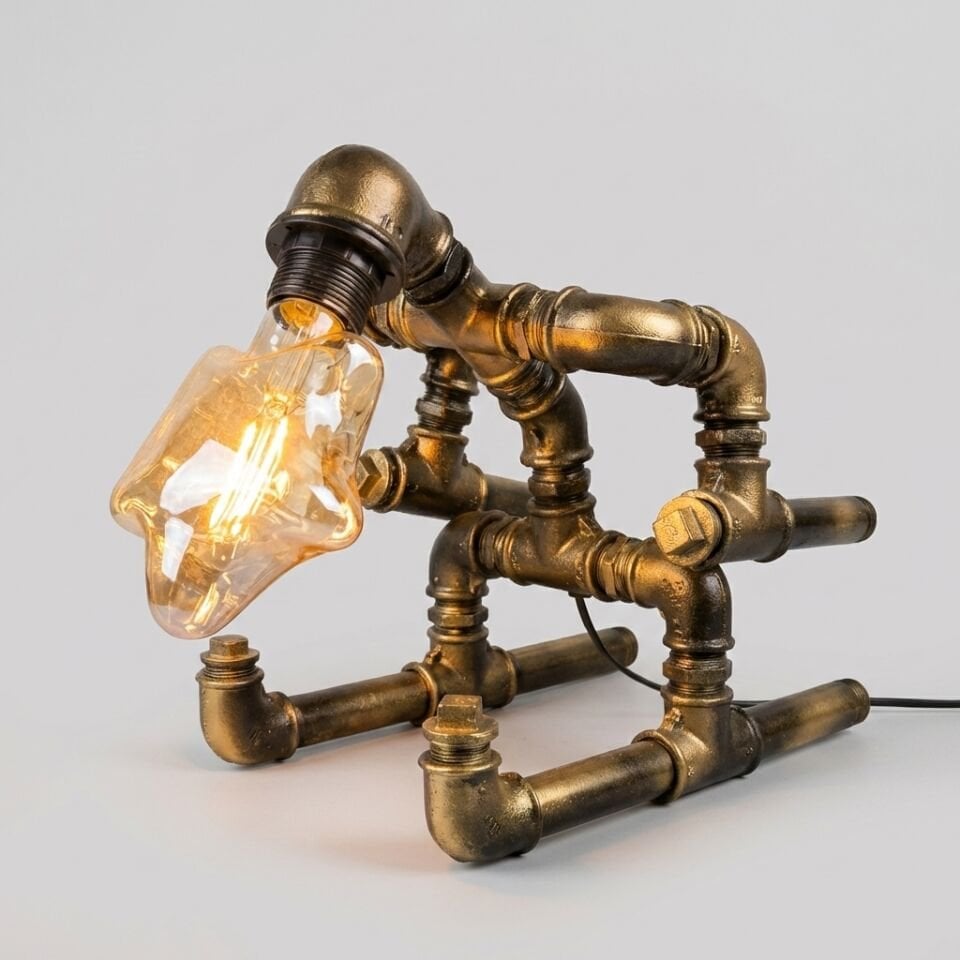 Kayan Adam Görünümlü Tasarım Masa Lambası