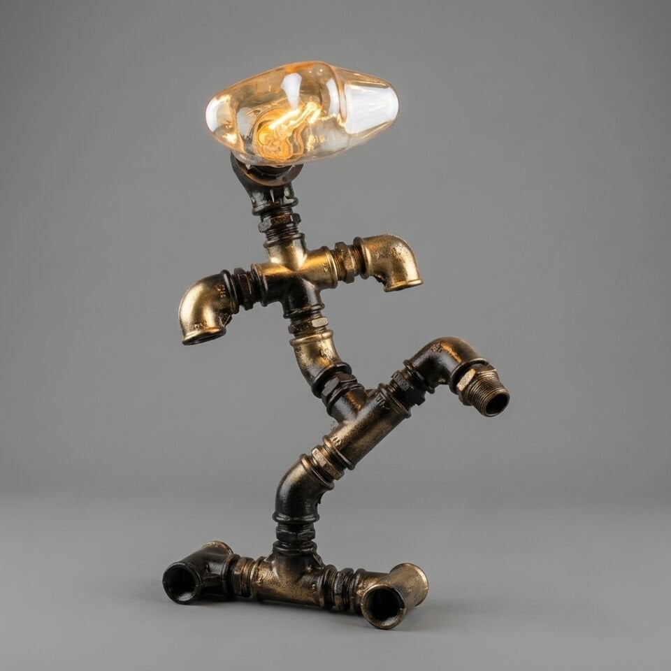 Dans Eden Adam Görünümlü Tasarım Masa Lambası