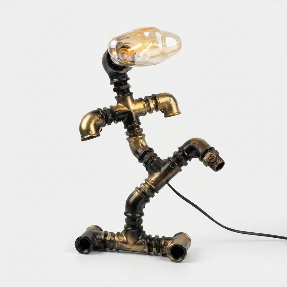 Dans Eden Adam Görünümlü Tasarım Masa Lambası