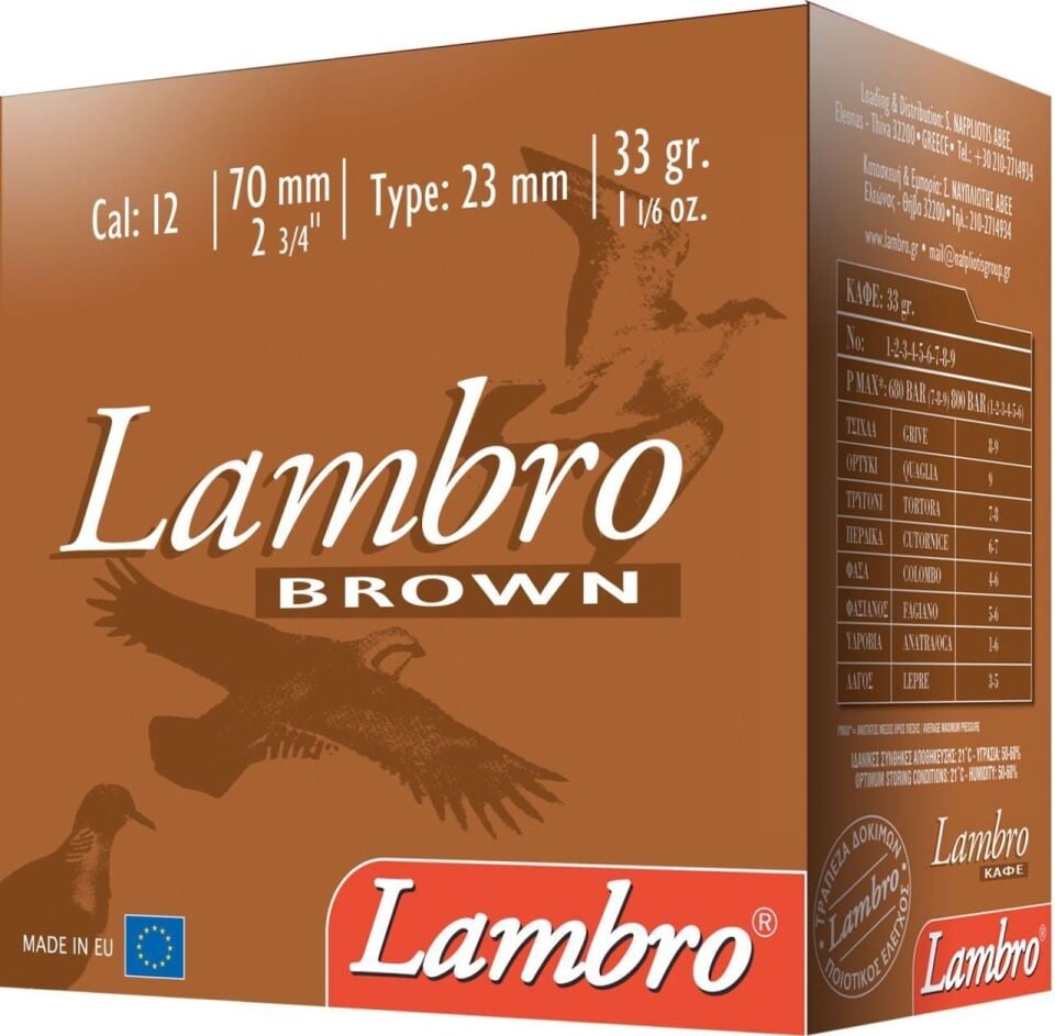 Lambro Brown 33 Gr. Av Fişeği 12 Cal.