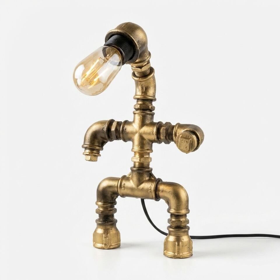 Ayakta Duran Adam Görünümlü Tasarım Masa Lambası