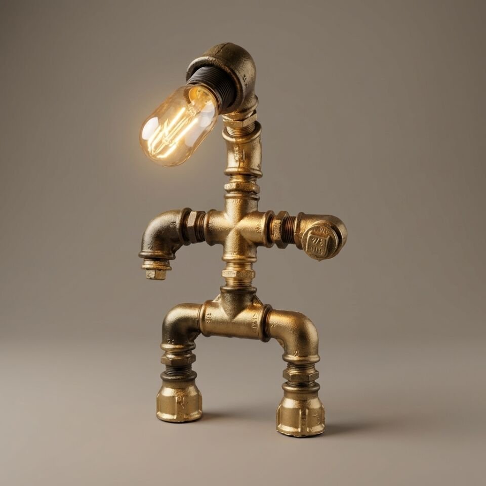 Ayakta Duran Adam Görünümlü Tasarım Masa Lambası