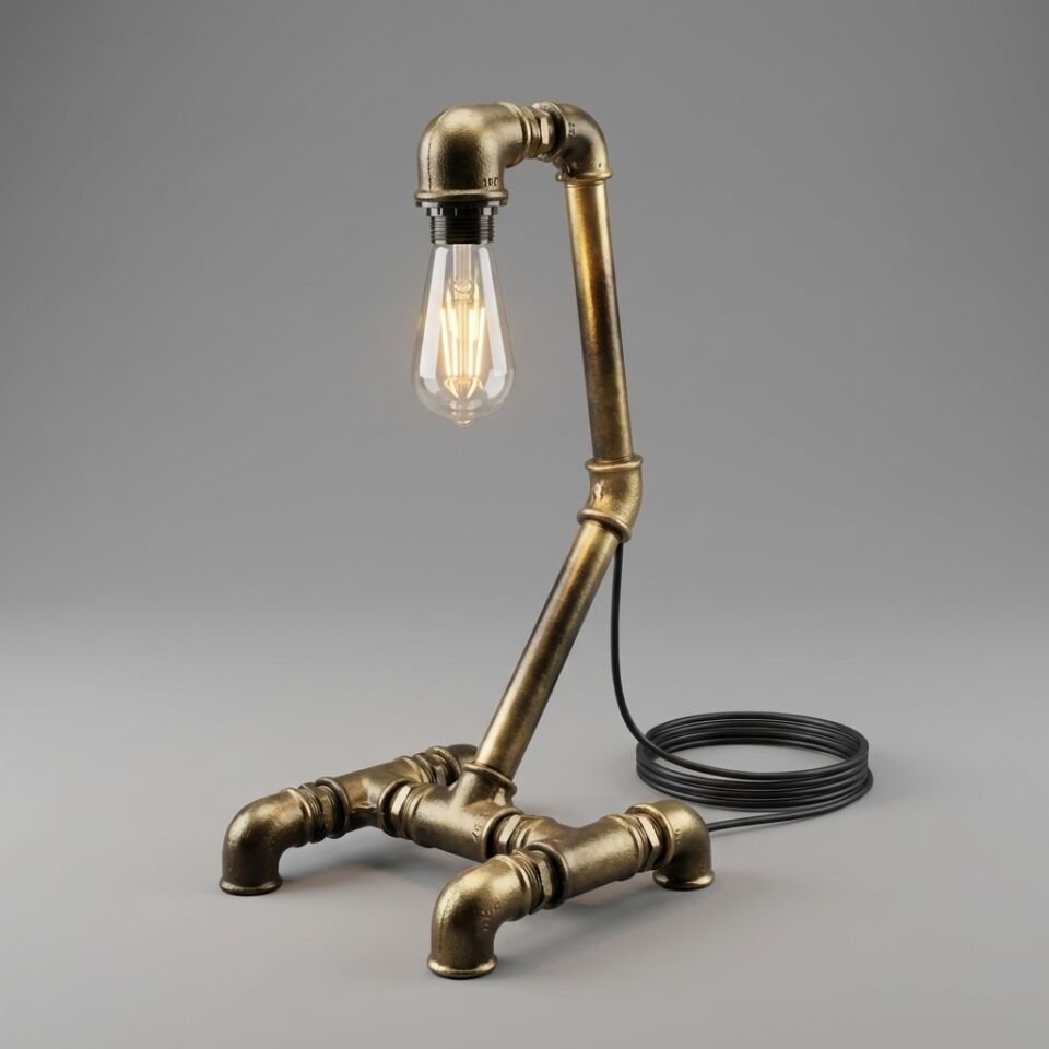 Eğik Gövdeli Tasarım Masa Lambası