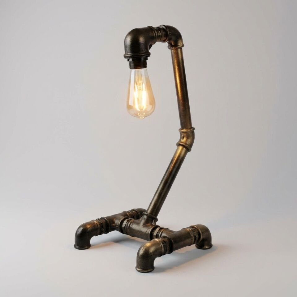 Eğik Gövdeli Tasarım Masa Lambası