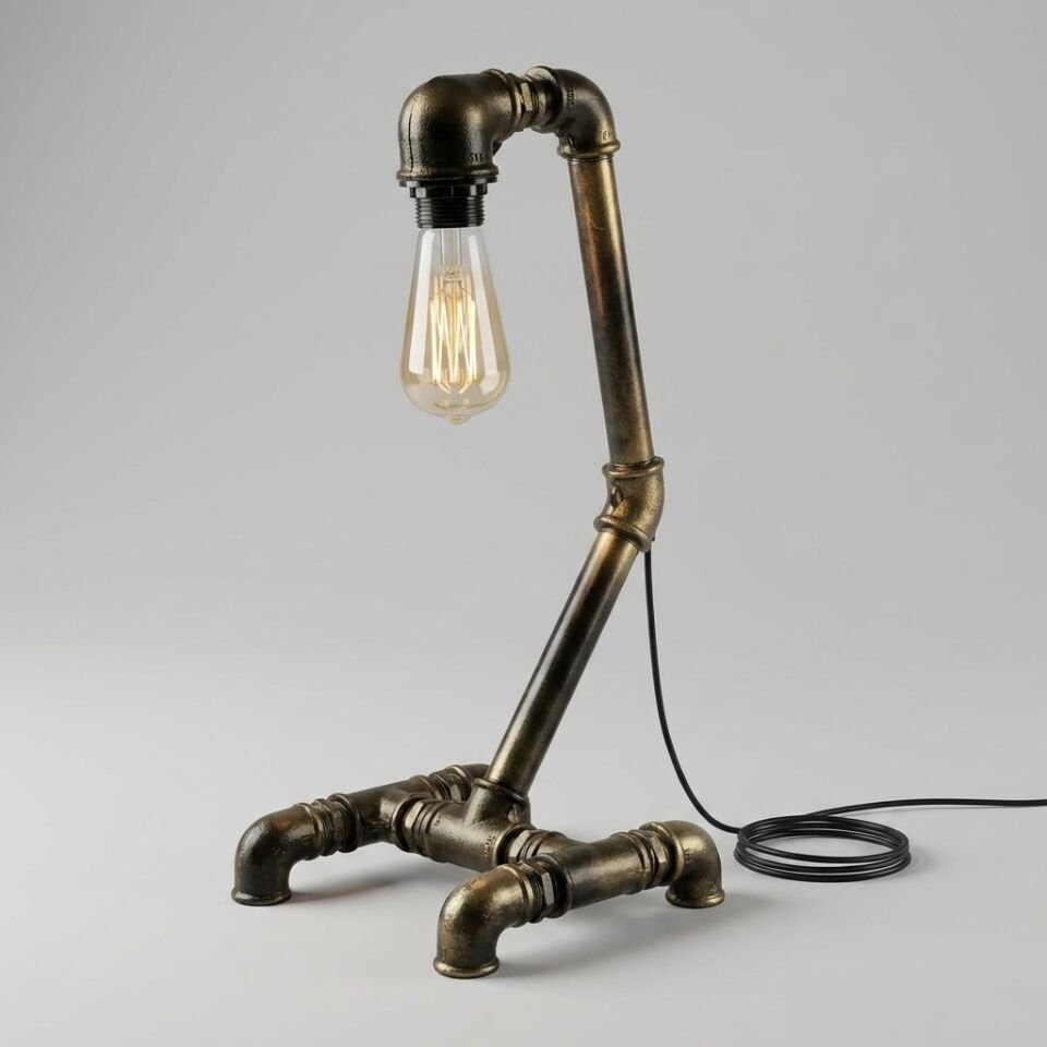 Eğik Gövdeli Tasarım Masa Lambası