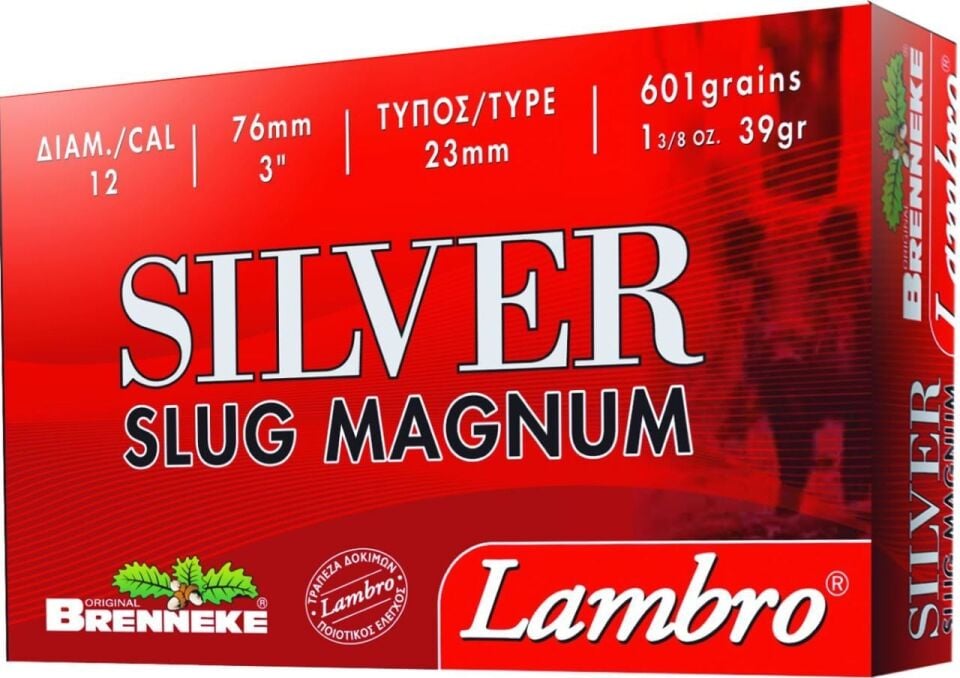 Lambro Silver Slug Magnum Brenneke 39 Gr. Tek Kurşun 12 Cal.