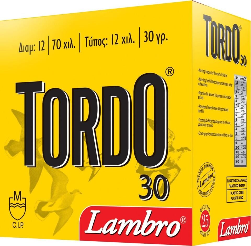 Lambro Tordo 30 Gr. Av Fişeği 12 Cal.